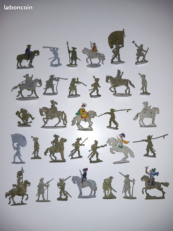 Plats d'étain 30mm - Zinnfiguren : Lot de 10 soldats diverses