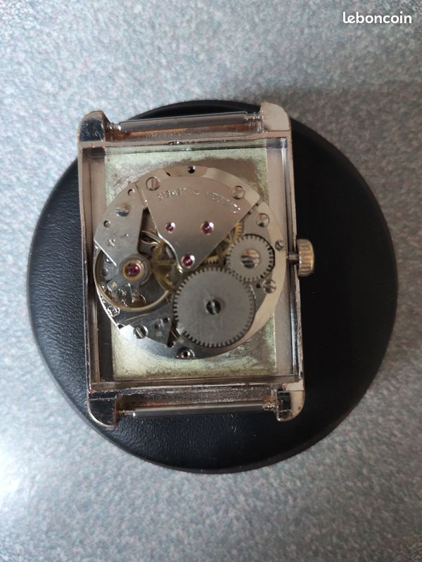 Montre LIP R 562 Mécanique Homme - Boîtier Argenté, Bracelet Marron - Neuf Avec Défauts