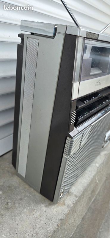 Boombox Vintage Sharp GF-555 / GF-555H – Double Antenne, Radio-cassette, Notice Incluse