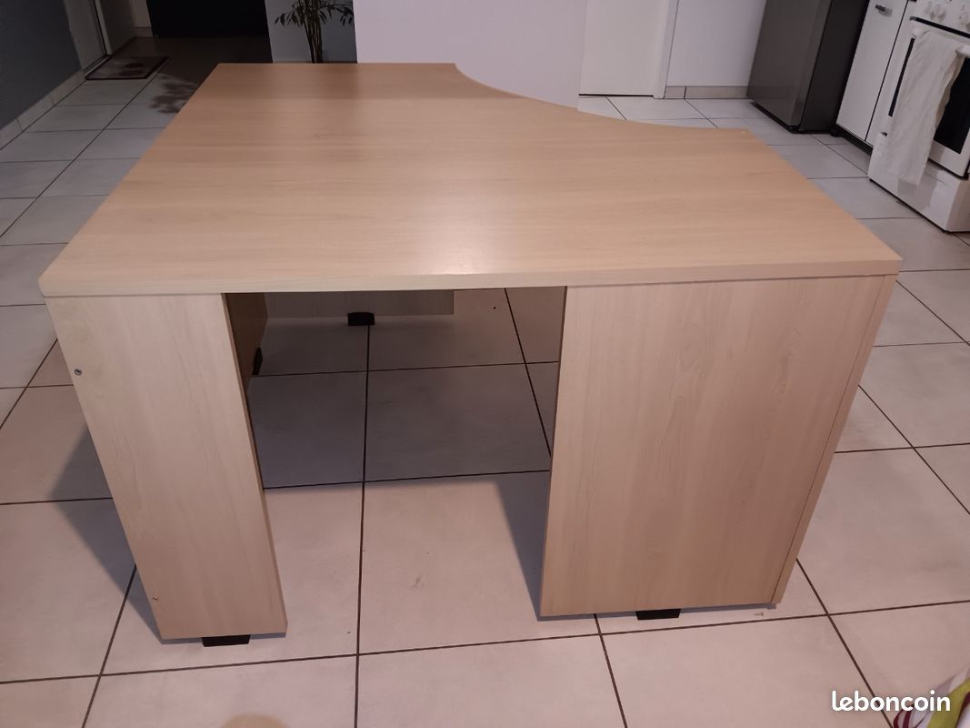 Bureau d’angle avec étagère amovible (image 2)