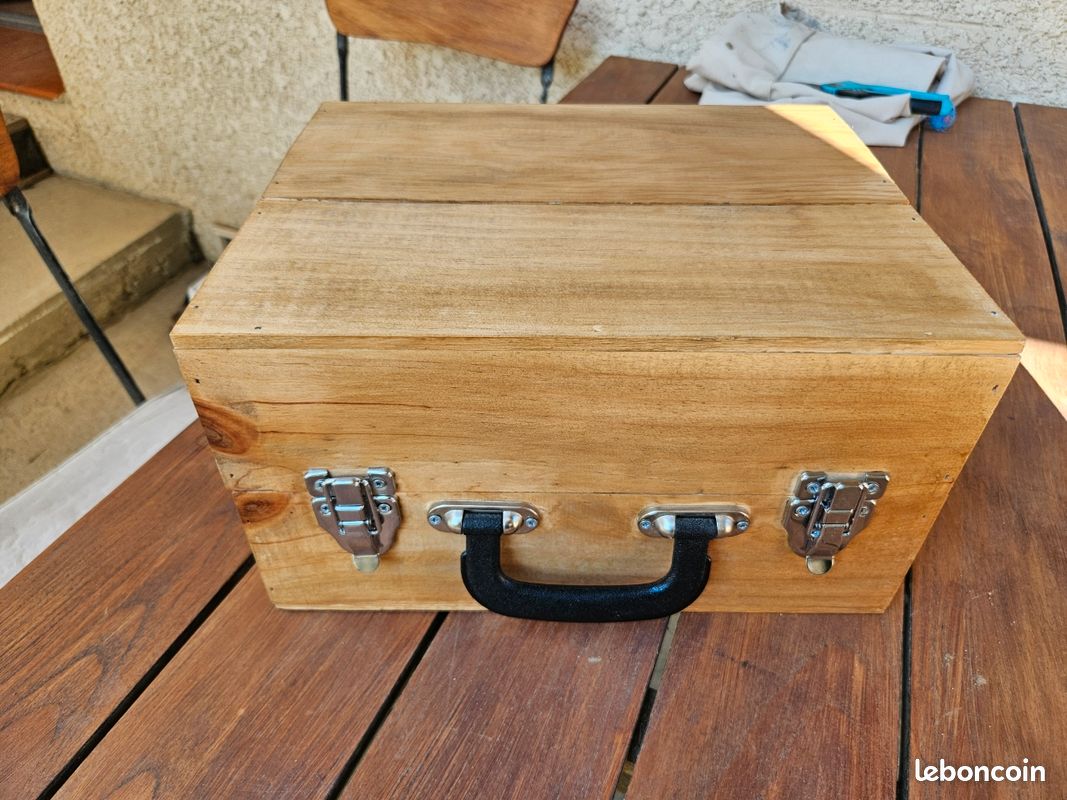 Boite / caisse à vin en bois (image 2)