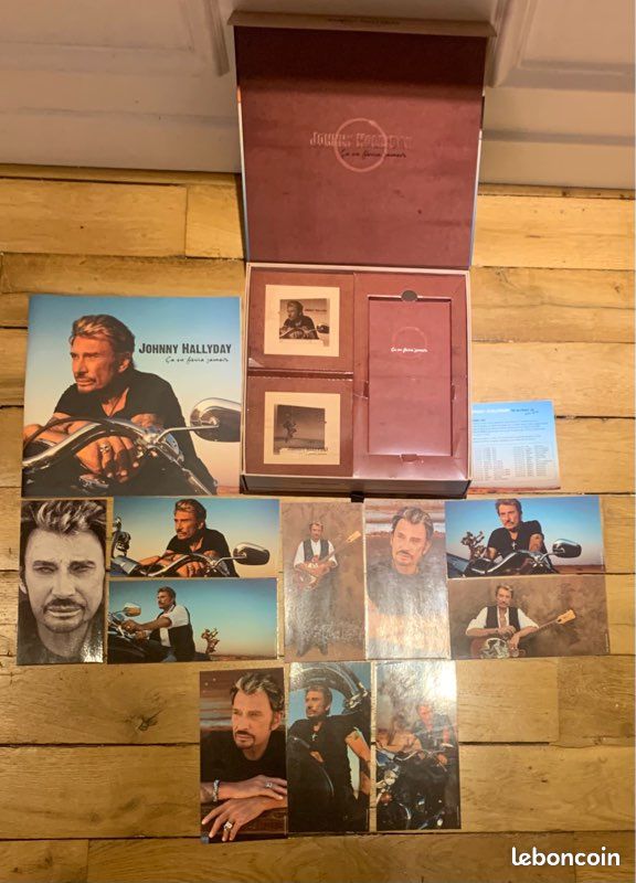 Coffret Johnny Hallyday 3 vinyles et photos (image 1)