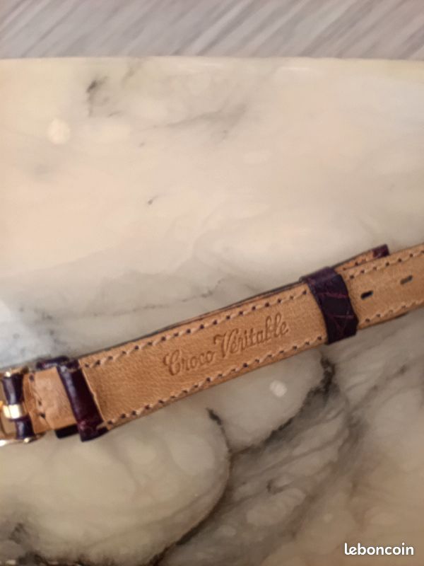 Bracelet de montre Emile Péquignet 12mm en crocodile véritable bordeaux - Neuf (image 7)