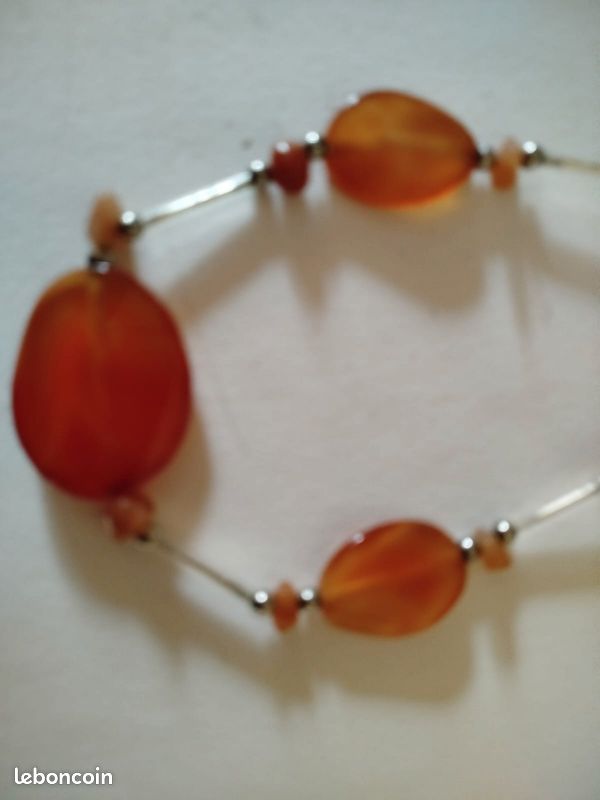 Collier vintage orange (image 2)