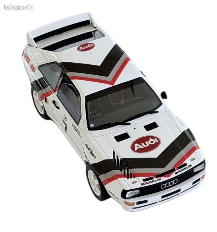 NEUF OttOmobile AUDI SPORT Quattro 1984 Pikes Peak 1er Mouton 1/18 Monté OT591 – Miniature 1:18 - Boîte + Surboîte - OT 591 Otto (image 1)