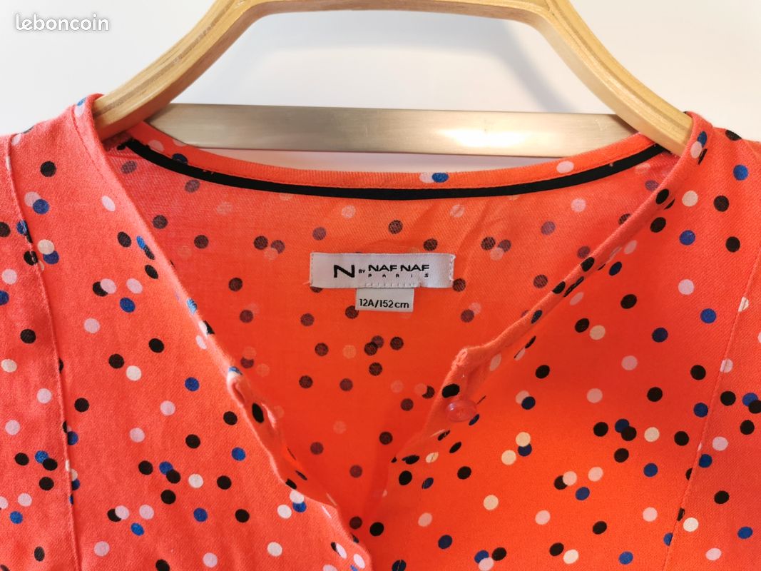 Chemisier, blouse Naf Naf en TBE. Taille 12 ans (image 4)