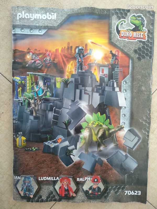PLAYMOBIL 70623 Dino Rise – Le Rocher Dinosaure, Aventures Jurassiques !