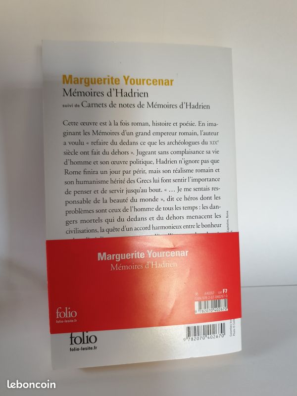 LIVRE : MEMOIRES D'HADRIEN de Marguerite Yourcenar (image 4)