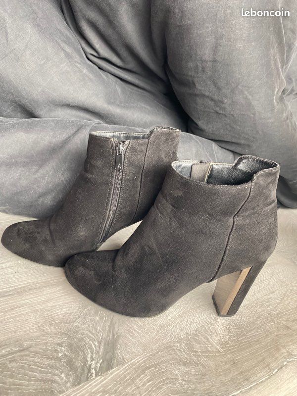 Bottines tallons noir (image 1)