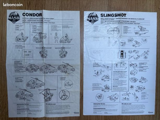 Notice Originale Kenner - Masque Slingshot - Pas De Reproduction