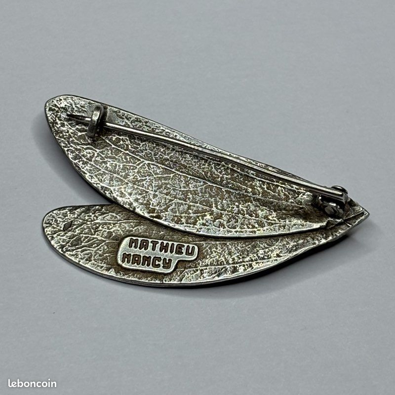 Broche Vintage Signée Mathieu Nancy - Bijou Ancien Occasion