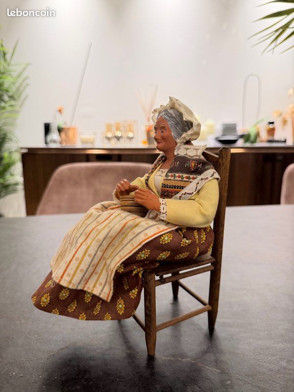 ANCIEN SANTON DE Provence Habille Cordonnier Assis Par Maryse Di Landro 26 Cm EUR 35,00 - FR
