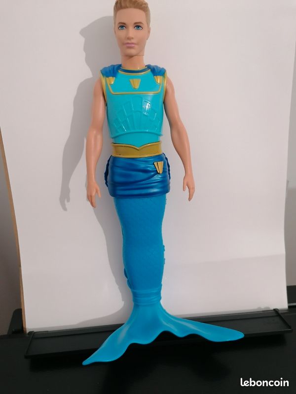 Barbie KEN merman Triton The Pearl Princess Lumina BLL49 2014