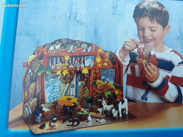 OISEAU ROUGE /CALENDRIER de l'avent Père Noël à la ferme playmobil 6624