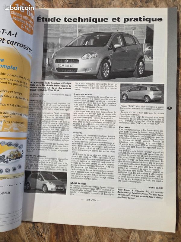 Revue technique automobile Fiat grande punto (image 2)