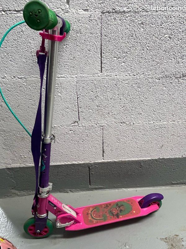 Trottinette enfant play 5 avec frein - Violette (image 2)