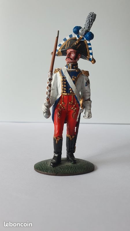 Figurine En Plomb Del Prado 1:32 - Cavalier Britannique Premier Empire Napoléon, 60mm
