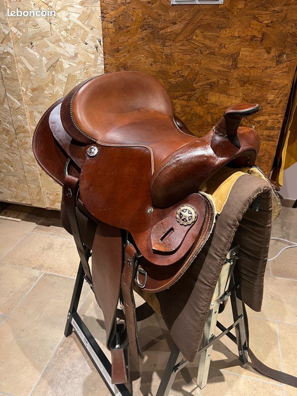Fit And Fine Endurance Selle De Cheval TACK, Cuir Western Style Plaisir