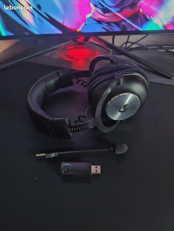 Casque Logitech G Pro X Wireless – Bon état – Fonctionne parfaitement (image 1)
