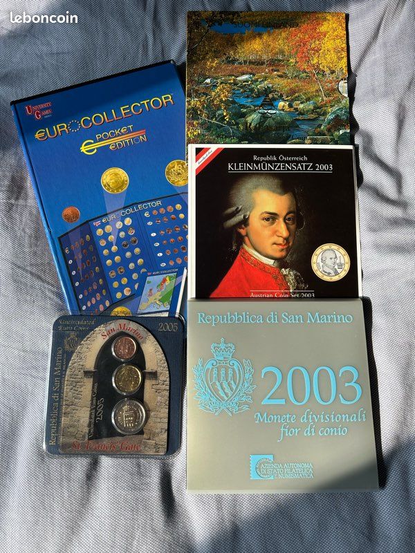 DESTOCKAGE Coffret Euros Autriche San Marin Finlande et 12