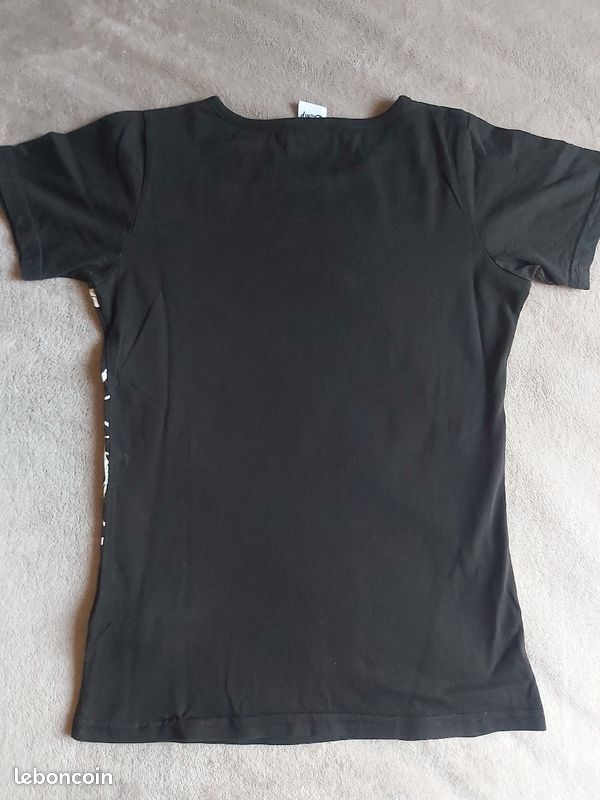 T-Shirt Noir Fille (image 3)