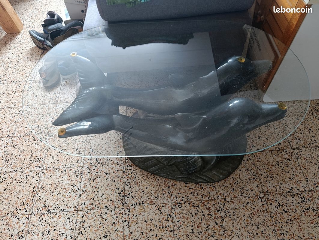 Table basse dauphin (image 1)