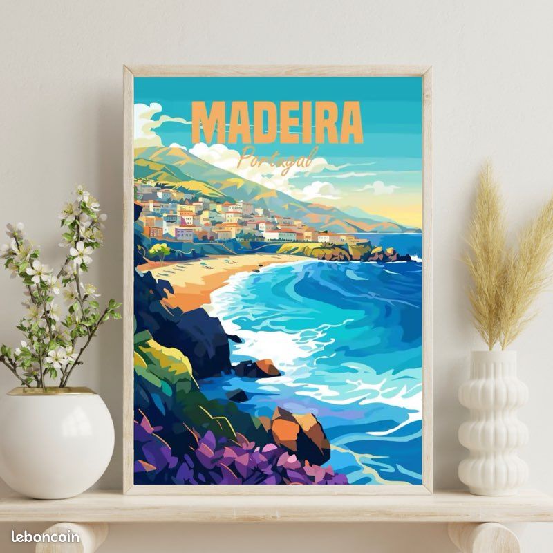 Carte Ancienne De Lisbonne - Reproduction 1884 - Poster Art Mural Vintage - Ted's Vintage Art - NEUVE