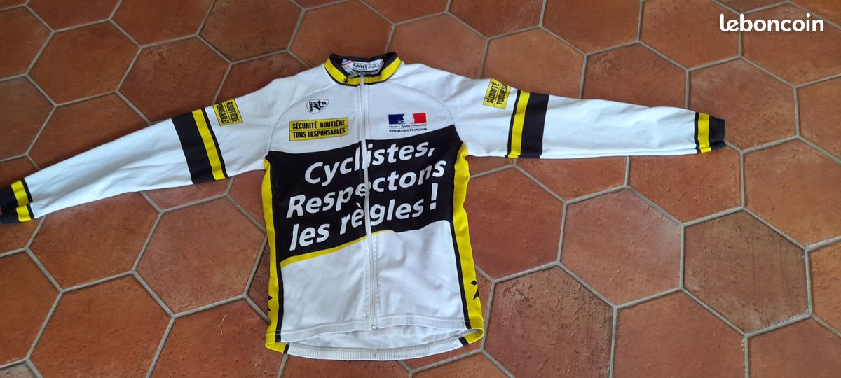 Maillot Cycliste Pornichet Noret Cyclos de la Cote 90'S Vintage Homme - 4 / L