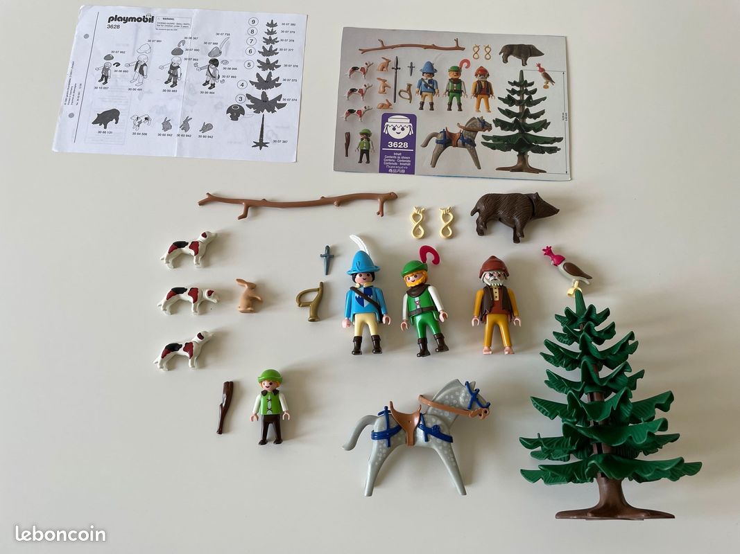 PLAYMOBIL FORÊT - Lot : Chasseur, arbre et hérissons EUR 4,99 - FR