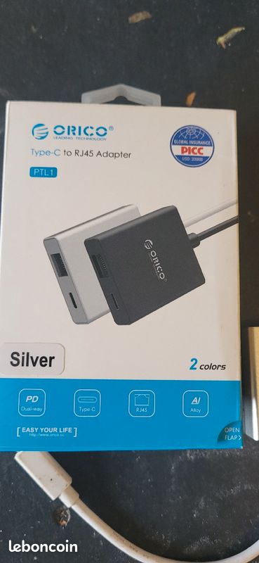 Adaptateur USB-C vers RJ45 (image 1)