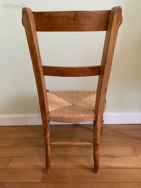 Ancienne chaise basse style prie Dieu (image 4)