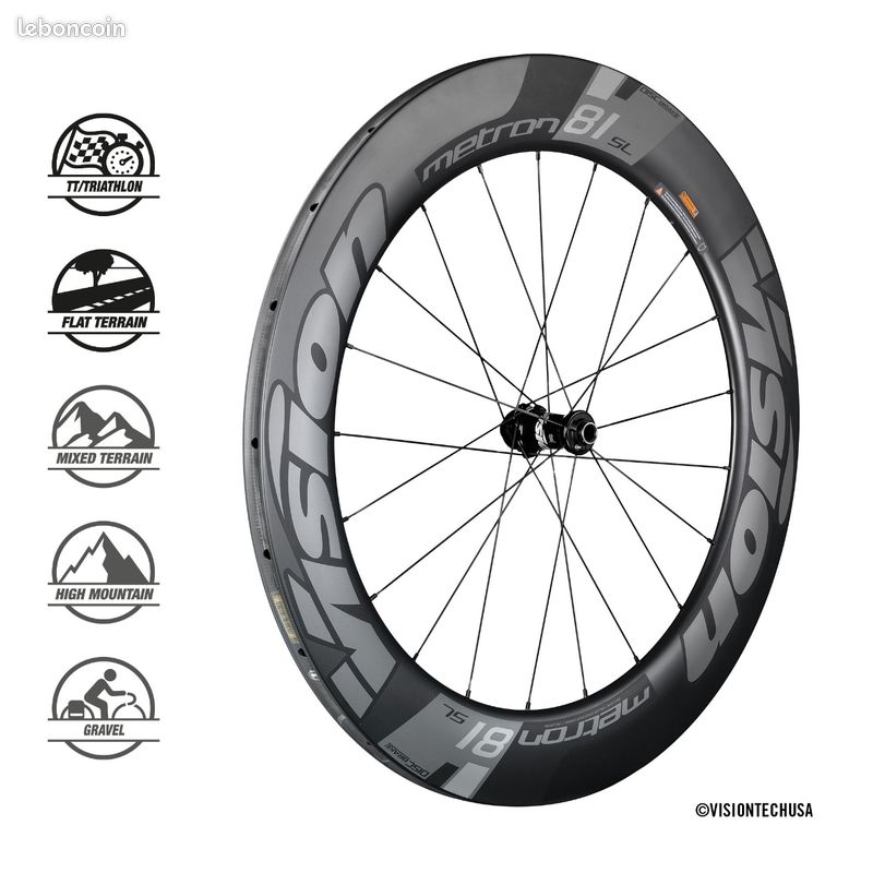 Paire de Vision Metron 81 sl disc tubulaire(boyaux) (image 3)