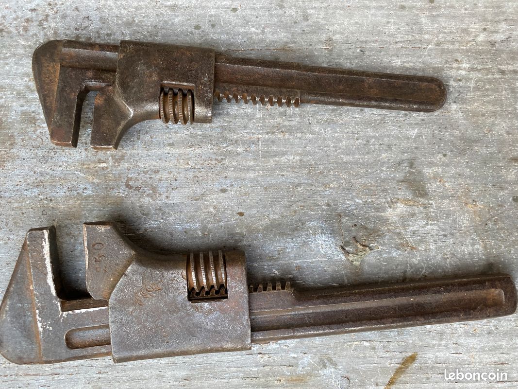 Ancienne Clé Anglaise Réglable – Armée Française 41/w/448, Acier