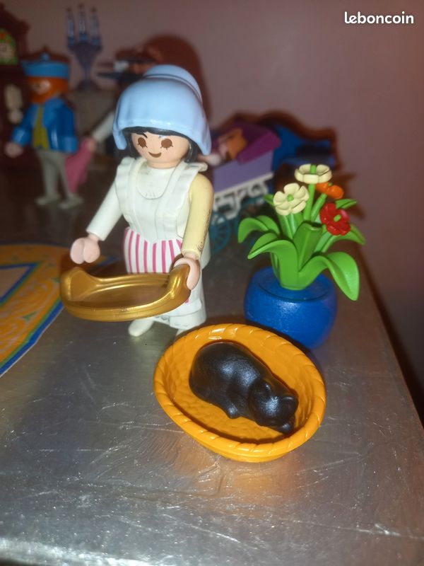 PLAYMOBIL Western Belle &Eacute;poque: Coiffeuse Con Specchio E Brocca - Usato Come Nuovo