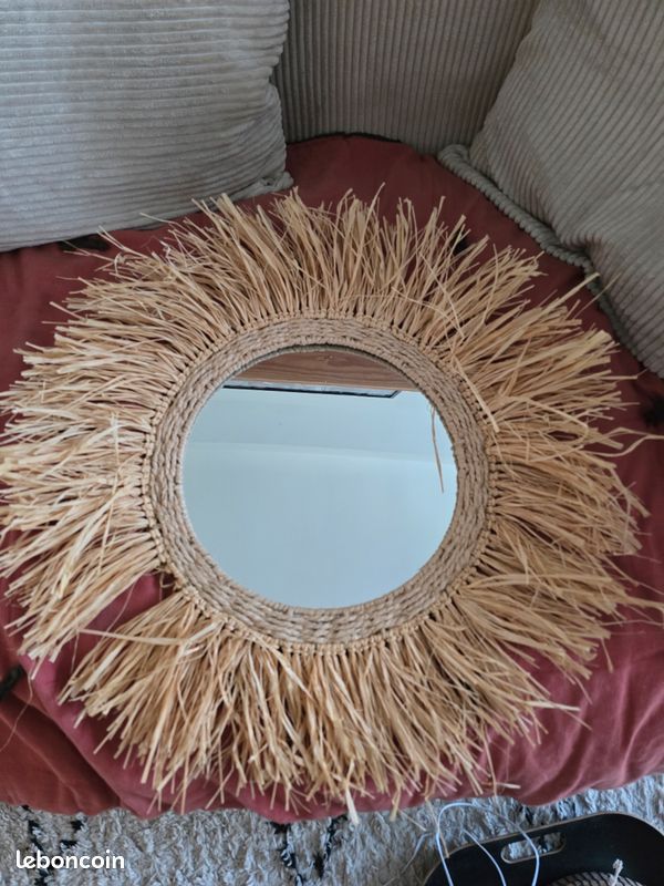 Miroir Rond Noir H&M - Diamètre 25 Cm - Neuf Sous Emballage