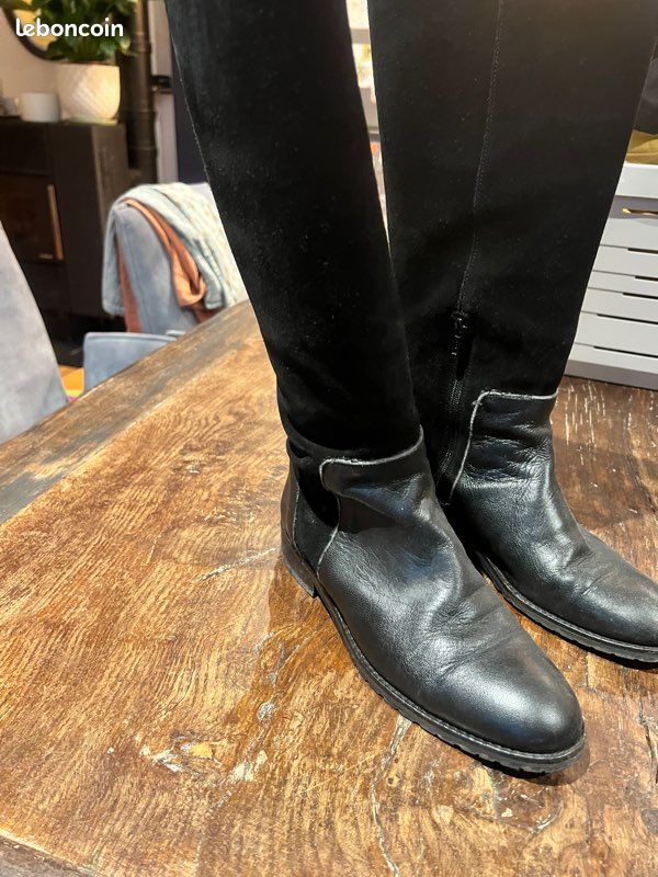 Don bottes cuir Cosmo Paris T37 (image 3)