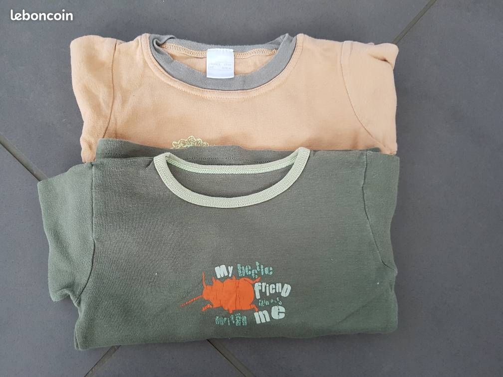 Lot 2 maillot de corps ML 2 ans (image 1)