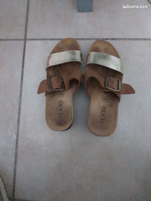 Sandales femme texto Chaussures