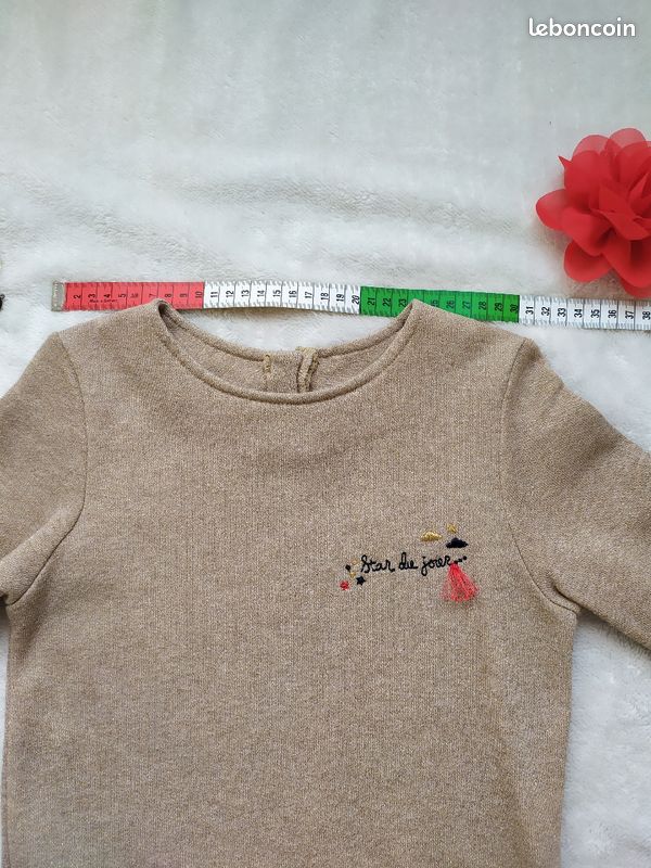 Robe manches longues 3 pommes 9/10 ans (image 9)