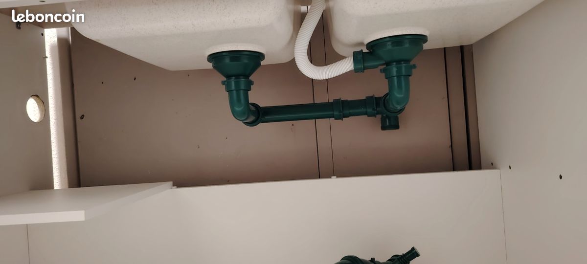 Vente d’un meuble à évier avec évier Deux bassins (image 2)