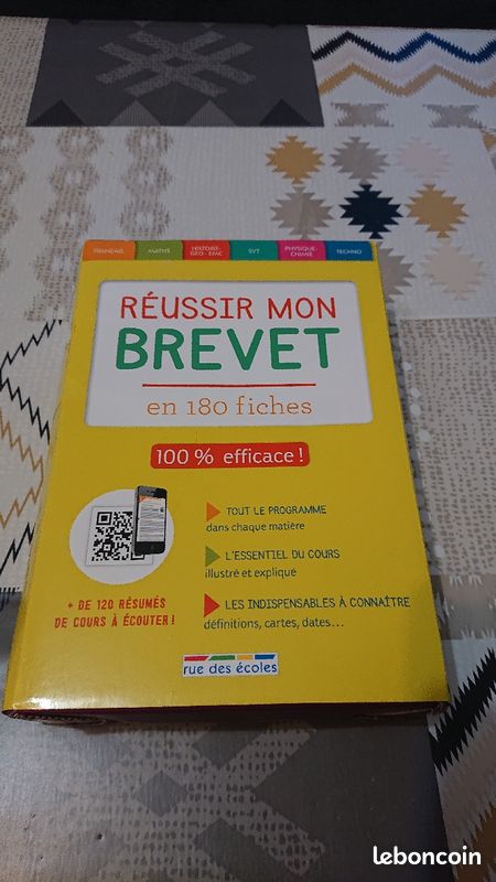 Vends fiches scolaires brevet (image 1)