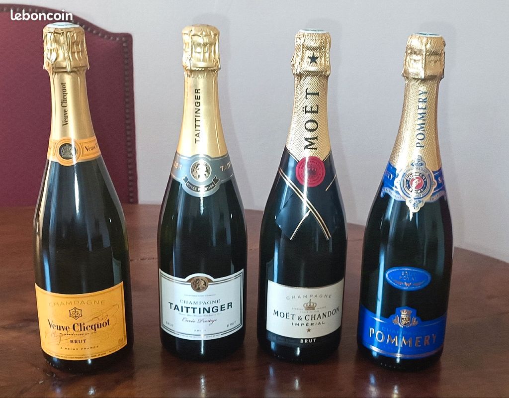 Collection de 4 bouteilles de champagne neuves (image 1)