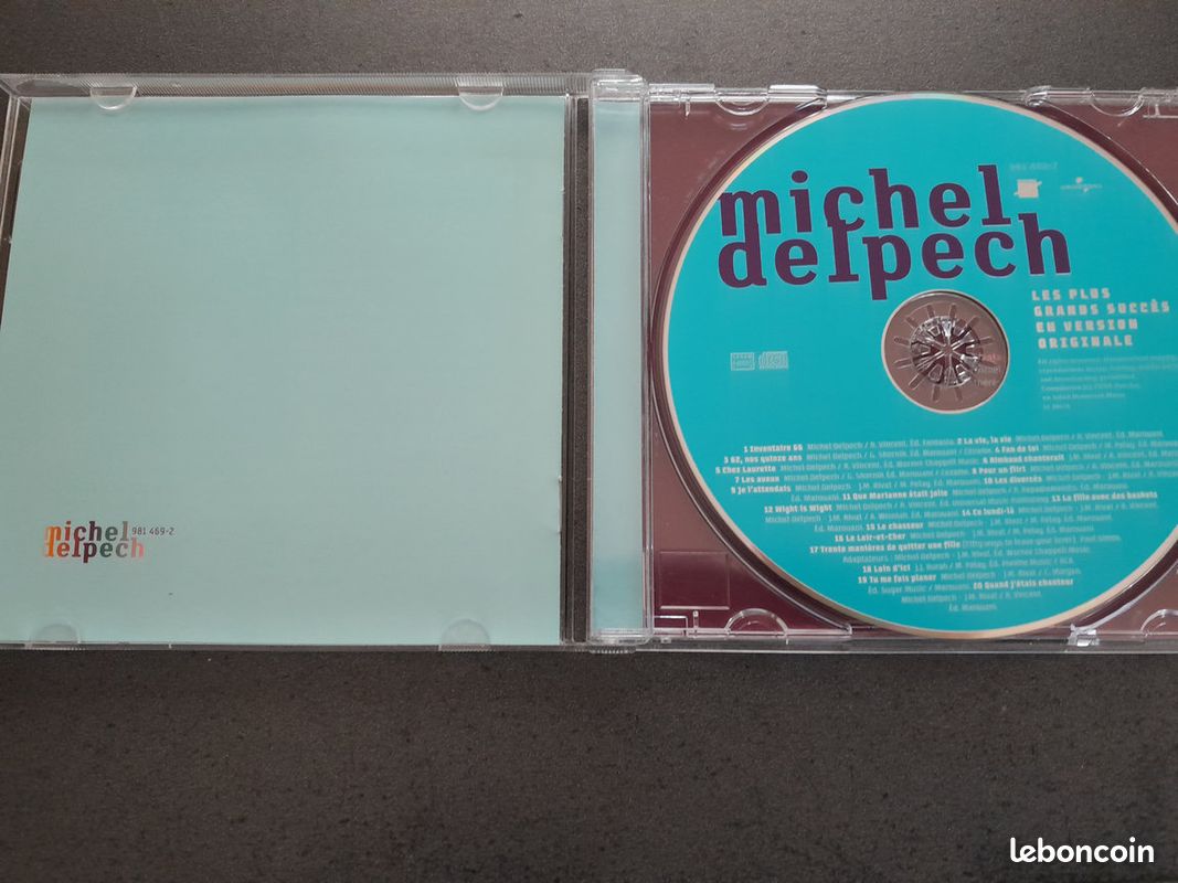 CD de Michel Delpech les plus grands succes en version originale 