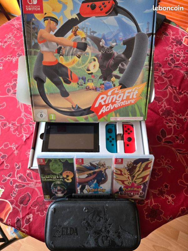 Nintendo Switch With Ring Fit Bundle Games Ringfit Adventure