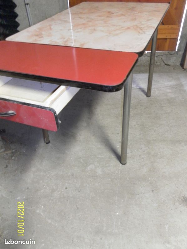 Table avec deux rallonges + un tiroir (image 4)