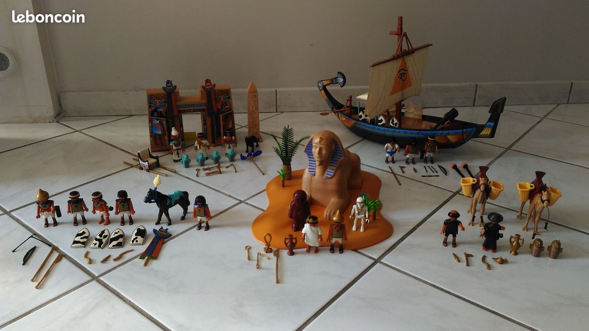 Playmobil Lot Egypte 4241-4242-4243-4245-4247 (image 1)