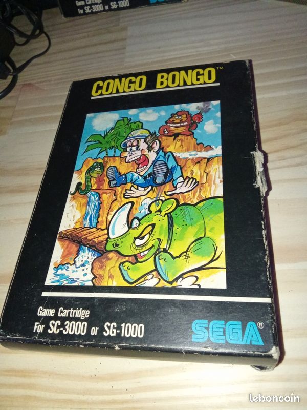 Jeu Congo Bongo Sega SG-1000 – Boîte Complète, édition Japonaise Import