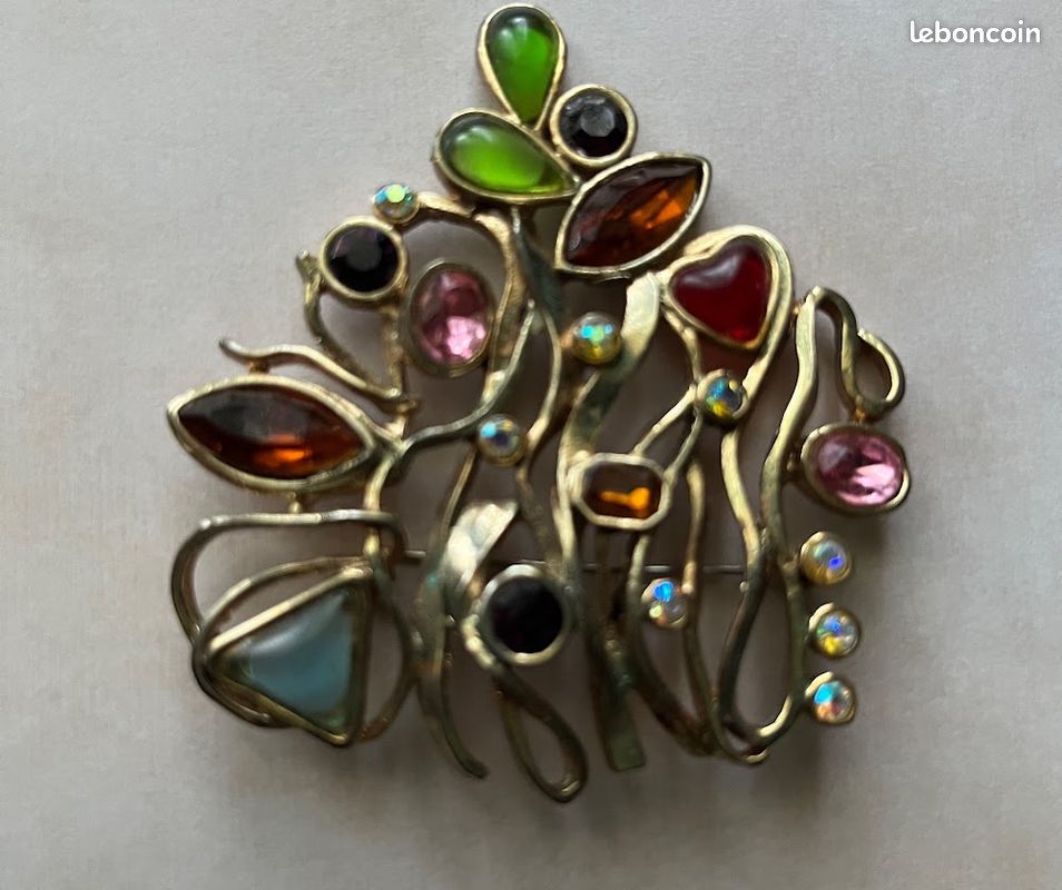 Broche Fleur Tournesol - Sunflower Flower Brooch - Histoire De Broches