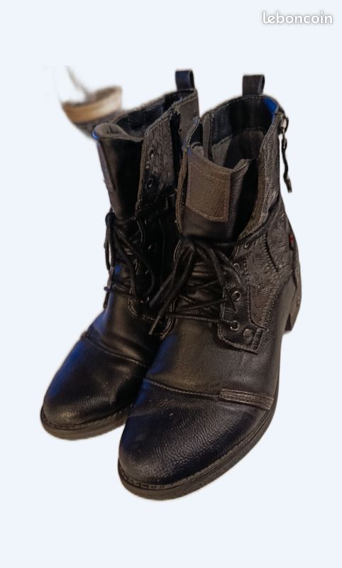 Bottines Mustang En Cuir Marron - Taille 38, Neuves Avec Boîte