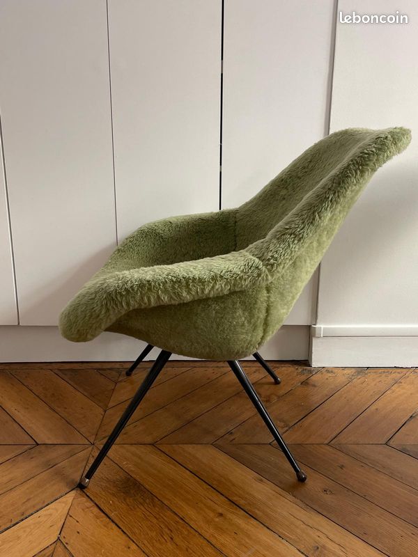 Lot de deux fauteuils verts (image 4)